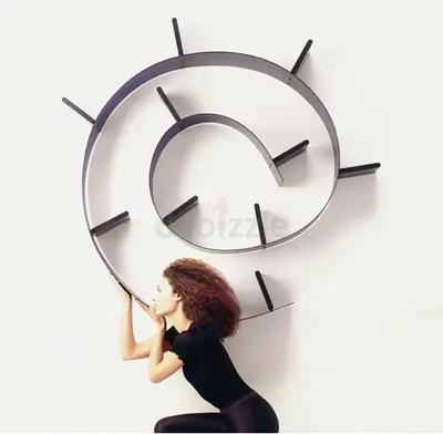 Kartell Bookworm Bookcase, Italian design, 320x 20 x 19 cm, black