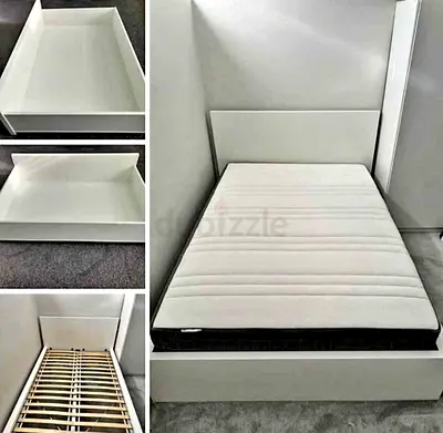 Ikea Malm bed with mattress queen size