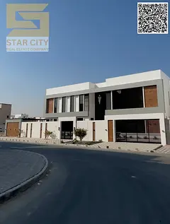 For sale: Brand new villa in Ajman, Al Zahia area. First occupancy. VIP finishing. This villa boasts