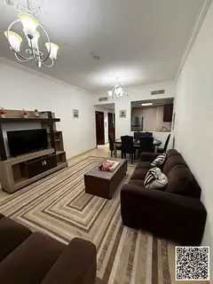 ✨ Luxury apartment for monthly rent, one bedroom and a hall with an open view, fully furnished wit