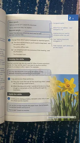 Cambridge Key Skills English Practice Book (Chapter: Direct Speech) - Single Unit Page