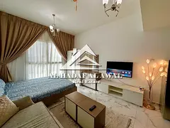 For monthly rent in muwaileh, Studio with internet and parking