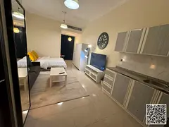 Furnished studio apartment for rent in Ajman, Al Hamidiya area. Clean and tidy furniture. Includes a