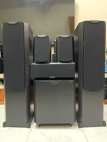 5.1 WHARFEDALE VARDUS SPEAKERS AND SUBWOOFER