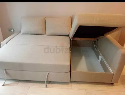 IKEA L shap Sofa store cum bed you can fix