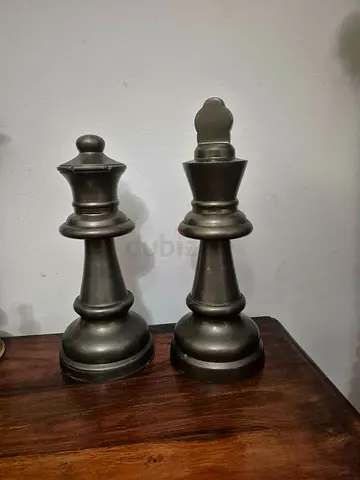 Chess King Queen Decoration Statues