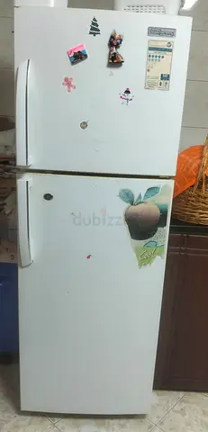 Used White Double-Door Refrigerator 2-Door Top Freezer - Good Working Condition