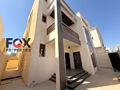 Villa for annual rent, Al Yasmin location. 7 master bedrooms, large living room, large majlis, spaci