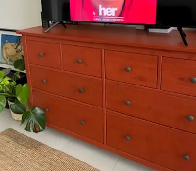 🔥 IKEA HEMNES Red Chest – Solid Wood | 8 Spacious Drawers 🔥