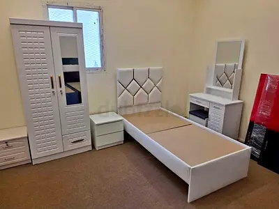 Brand New White Single Bed with Wardrobe, Dresser  Nightstand - Complete Bedroom Set