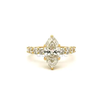 Lab-Grown Diamond Engagement Ring – Oval Cut | 14K Gold | Premium Finish | Custom Sizes Available