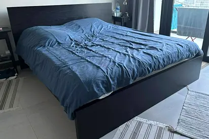 Ikea King size bed with mattress available in perfect condition