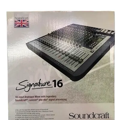 Soundcraft Signature 16 16-Input Analogue Mixer -  in Box