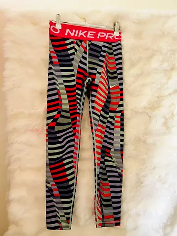 Nike Pro Printed Compression Leggings - Size Small