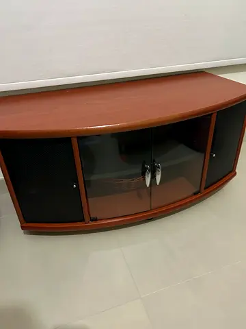 Brown wood solid wood tv table