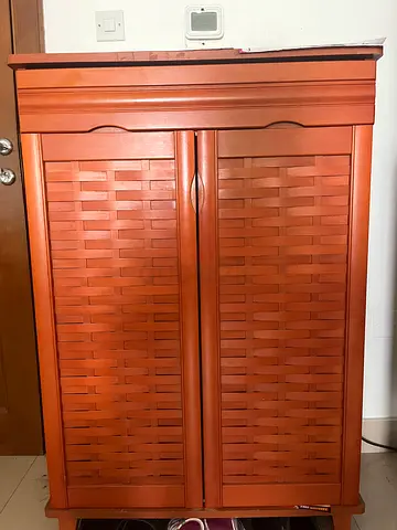 Used Wooden Shoe Rack - Good Condition