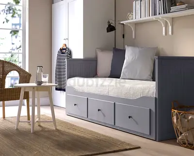 Day-Bed by Ikea with 2 Mattresses and 3 drawers