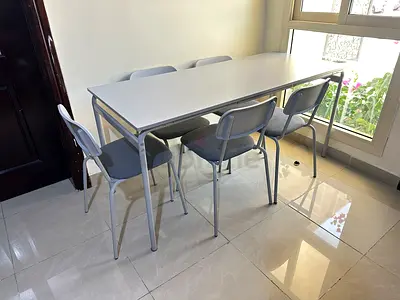 Ikea Dining Table with 5 Chairs - Simple Modern Design