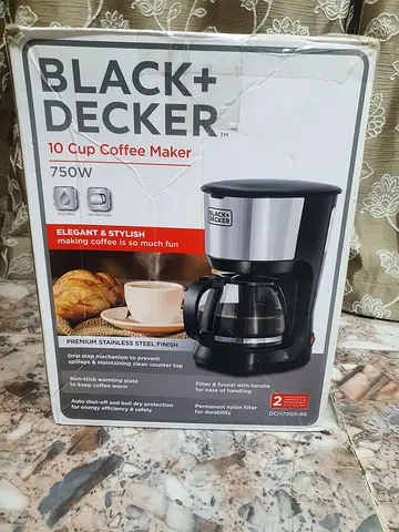 Urgent Sale‼️Black+Decker 10-Cup Drip Coffee Maker (750W) - Good Condition, Boxed