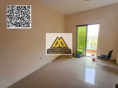 A 2-bedroom apartment for annual rent in Al Nuaimiya 2 – Ajman. It features a spacious layout, a comfortable design, and a beautiful balcony view in a