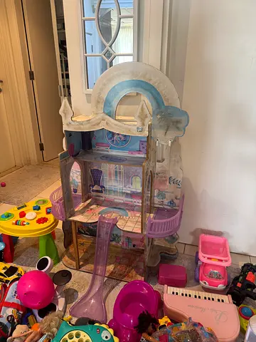 Large Multi-Level Dollhouse Playset with Accessories