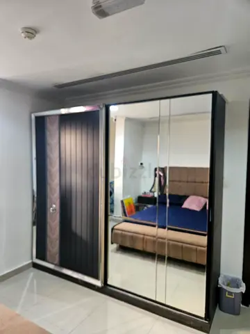 Large Sliding Wardrobe with Full-Length Mirror — Good Condition