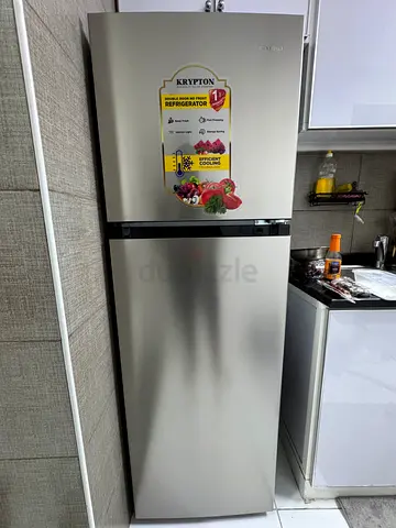 Krypton 2-Door Refrigerator - Stainless Steel, Good Condition