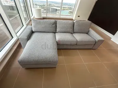 IKEA Kivik L Shape Sofa Gray Good condition