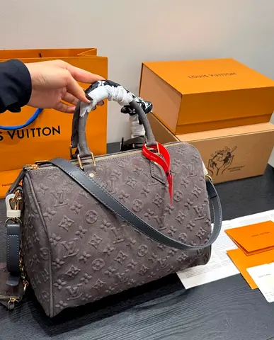 Louis Vuitton Speedy P9 Bandoulière 25 (Anthracite Suede)