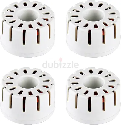 Set of 4 White Electronic Ferrite Noise Suppressor Cores / EMI Filters