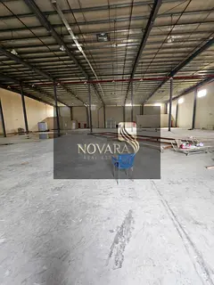 New warehouse for rent in Umm Al Quwain, 45,500 sq ft, 12-room staff accommodation, 715 kW electrici