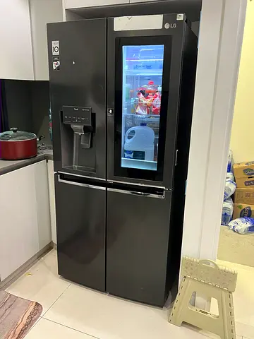 LG Slim French Door Fridge, InstaView™ Door-in-Door®, Matte Black GR-X29FTQEL , DELIVERY + WARRANTY