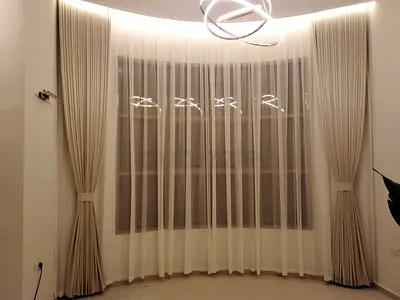 sheer + blackout per meter with fix