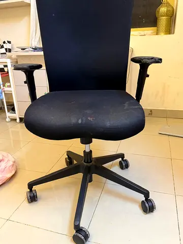 Black Ergonomic Office Chair with Adjustable Arms