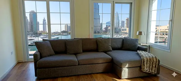 Crate Barral lounge deep L Shape Sofa excellent Condition