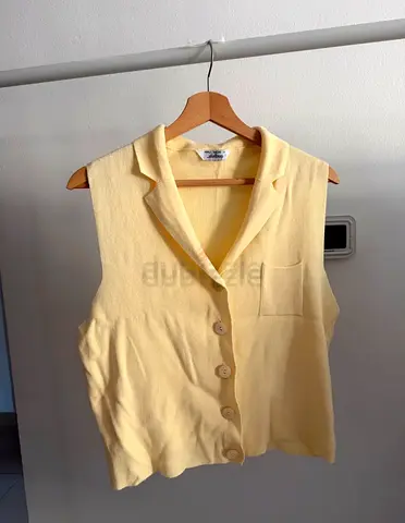 Angela Molino Vintage Knit Vest - S