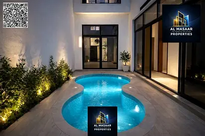 زاويه طابقين و روف مسبح خاص مساحه كبيرة تصميم القصور تشطيب فاخر تملك حر لجميع الجنسيات