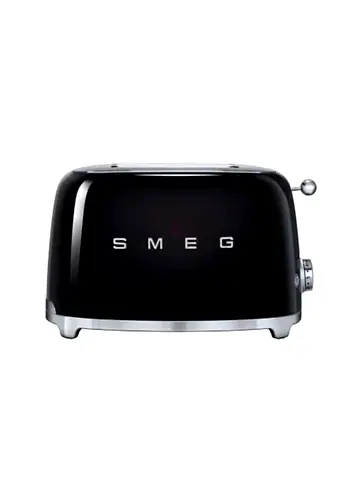 SMEG 50S RETRO STYLE AESTHETIC 2 SLICE TOASTER 1035.0 W TSFO1BLUK BLACK