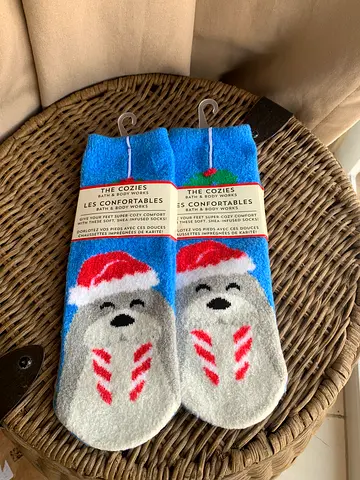 Bath and Body Works The Cozies Christmas Socks Brand  New