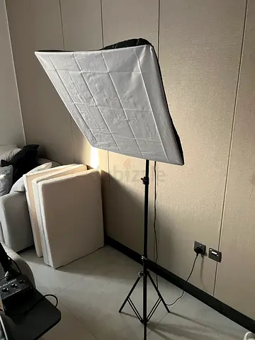 2x Studio Softbox Light with Adjustable Stand - Used