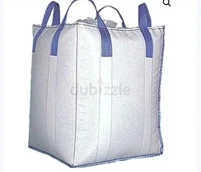 Used Bulk FIBC Jumbo Bag - 1 Ton Capacity, With Lifting Loops
