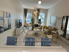 For Rent in Sharjah – Al Qasba A furnished two-bedroom apartment with a living room is available f
