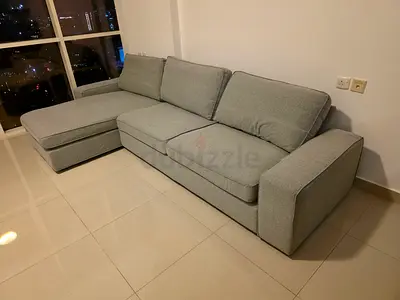 IKEA Kivik L Shape Sofa Gray Good condition