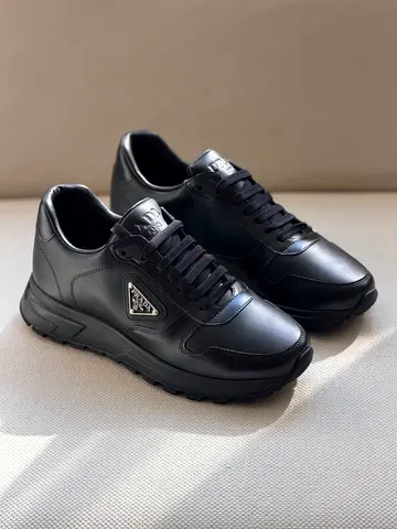 Black Prada Lace-up Sneakers - Mens Size 40 to 46