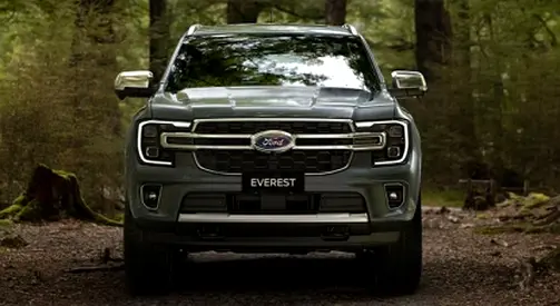 Ford Everest new silver grill