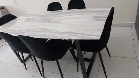 PAN HOME Dining table with 6 chairs in al nahda sharjah