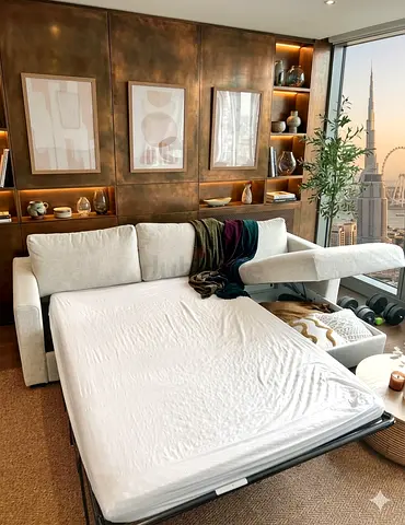 Ikea vimle L shape sofa bed with mattress