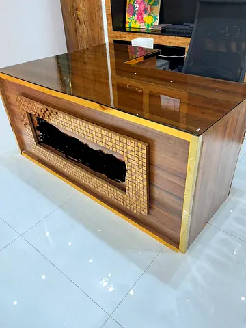 Wooden office desk