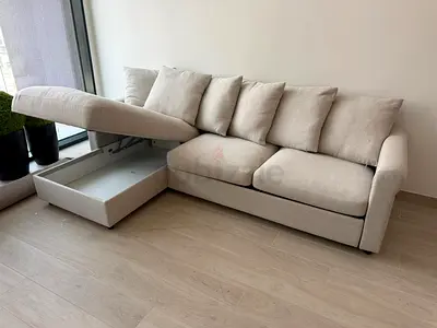 IKEA Gronlid L shape sofa bed Beige