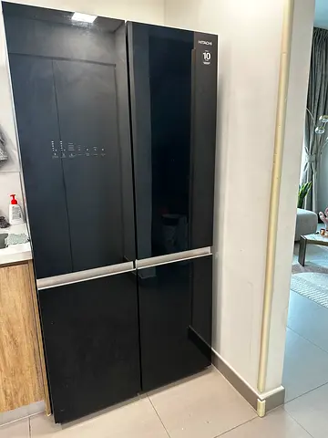 Hitachi Bottom Freezer 4-Door Refrigerator, RWB820VUK2GBK (574 L)